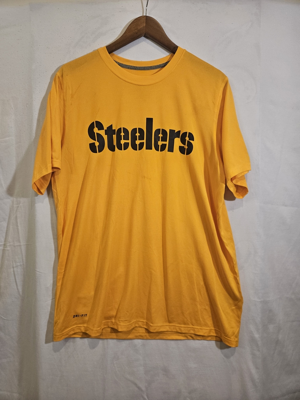 NFL Gold Steelers Logo Short Sleeve Tee